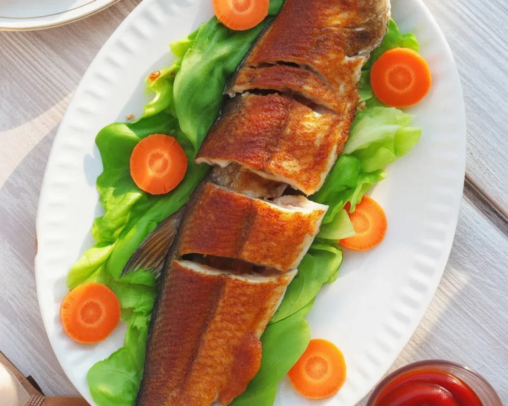 Delicious Filipino Rellenong Bangus, stuffed milkfish fried to a golden crisp.