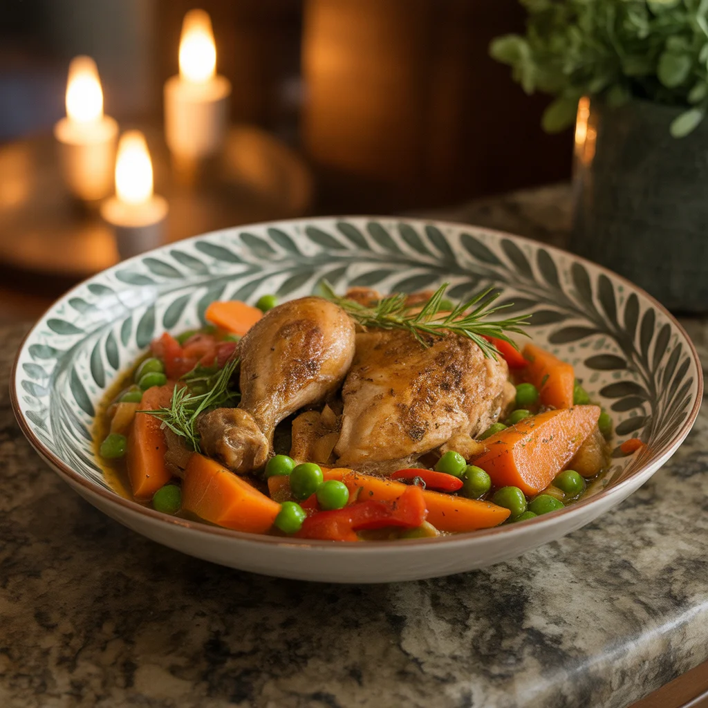 Filipino Crockpot Chicken Afritada