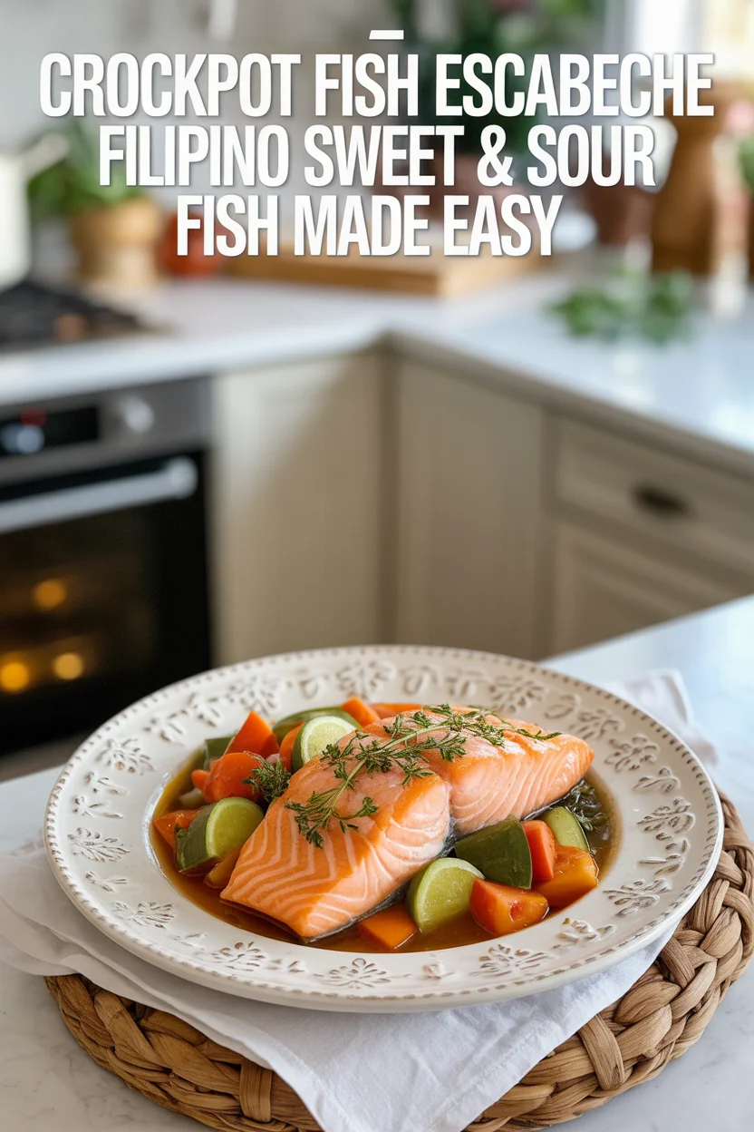 Crockpot Fish Escabeche – Filipino Sweet & Sour Fish Made Easy 4 Crockpot Fish Escabeche – Filipino Sweet & Sour Fish Made Easy