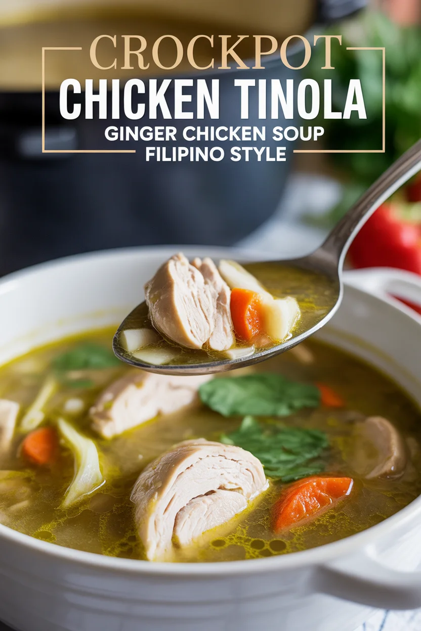Filipino Crockpot Chicken Tinola