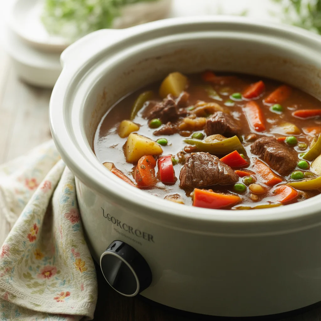 Slow-Cooked Beef Caldereta – Filipino Crockpot Tomato Stew