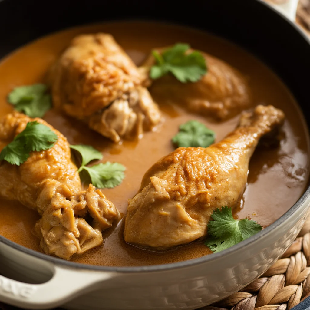 Filipino Crockpot Chicken Adobo sa Gata