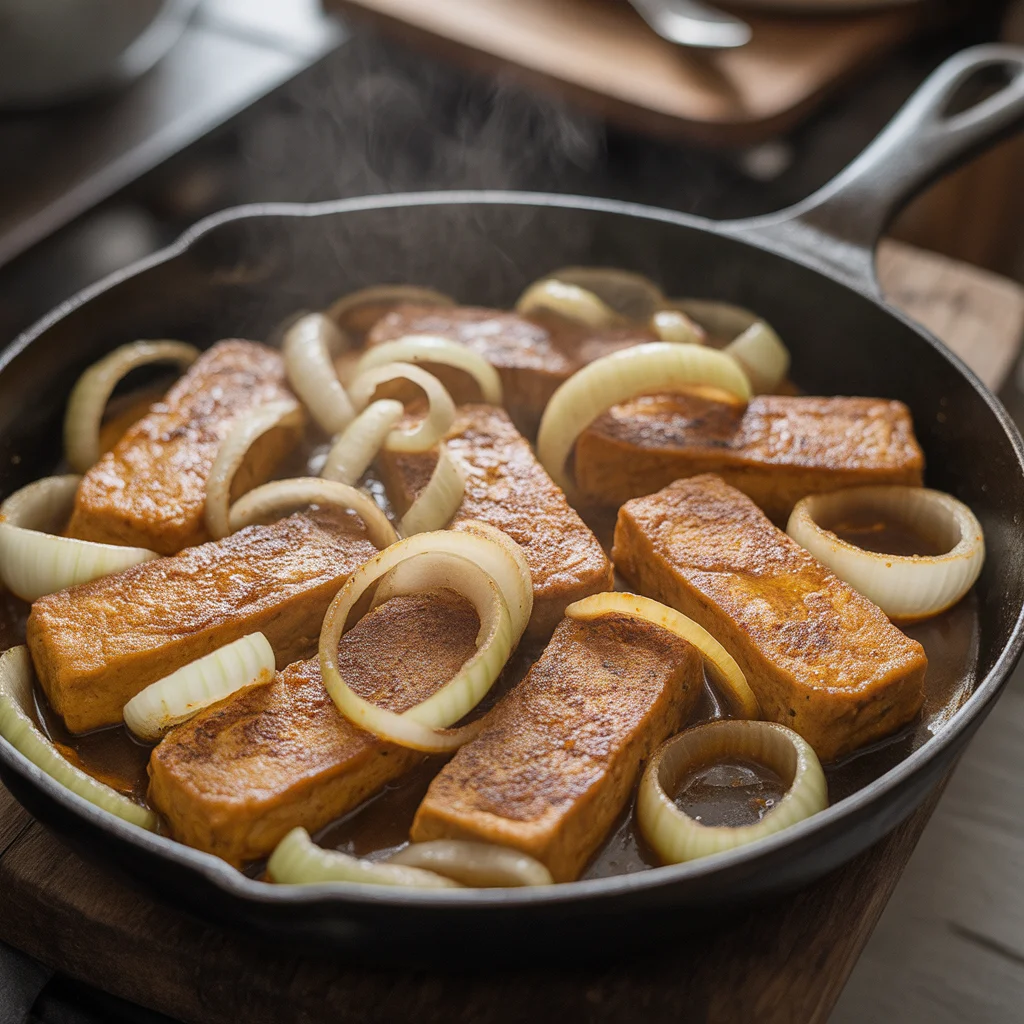 Filipino Crockpot Tofu Bistek