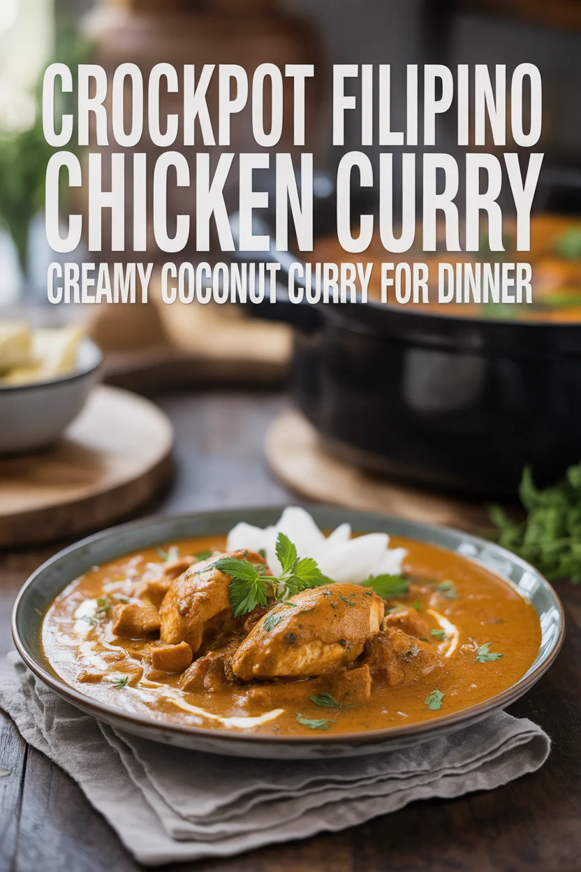 Filipino Crockpot Chicken Curry