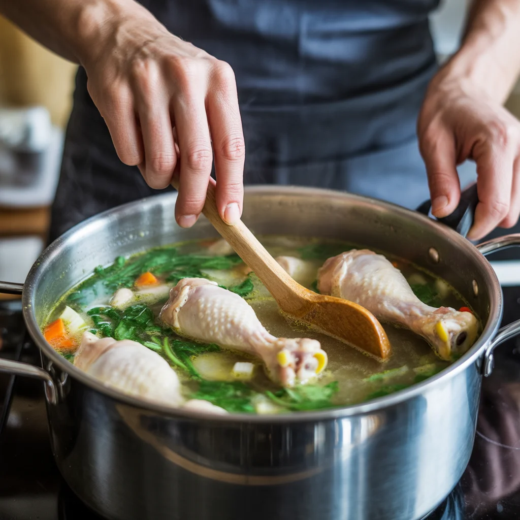 Crockpot Chicken Tinola – Ginger Chicken Soup Filipino Style