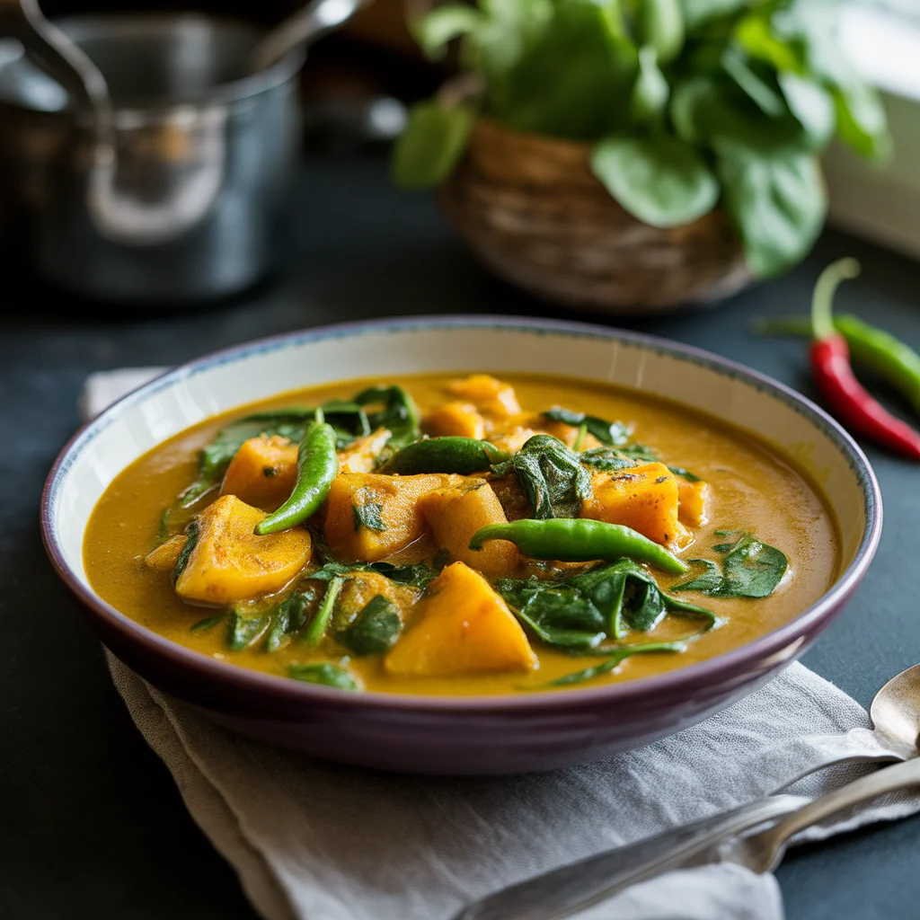 Filipino Crockpot Chickpea Ginataang Gulay