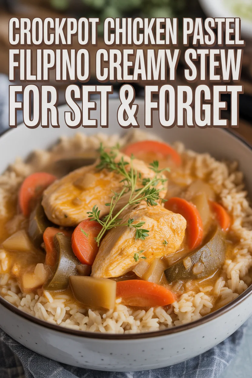 Filipino Crockpot Chicken Pastel
