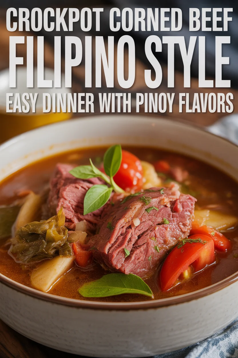 Crockpot Corned Beef Filipino Style – Easy Dinner with Pinoy Flavors