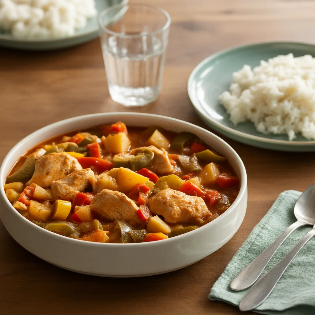 Filipino Crockpot Chicken Menudo