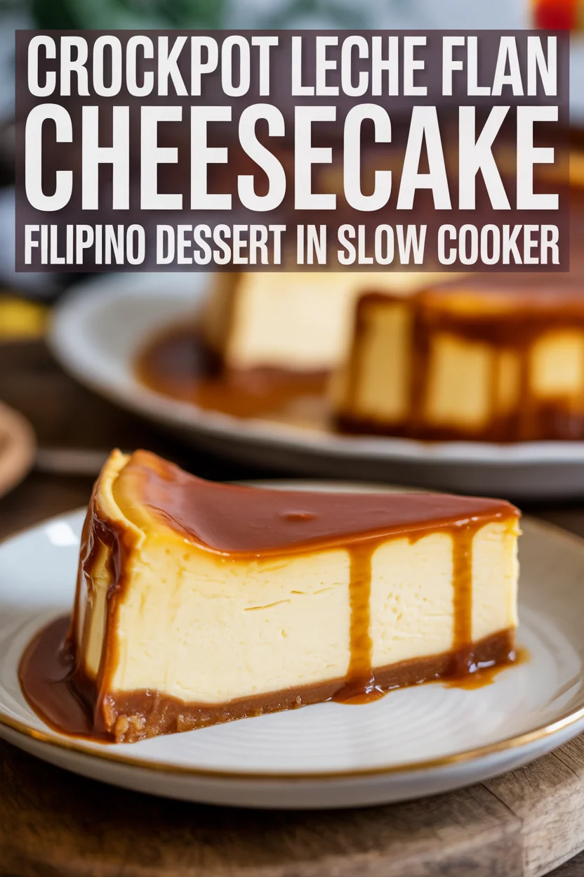 Crockpot Leche Flan Cheesecake – Filipino Dessert in Slow Cooker 4 Filipino Crockpot Leche Flan Cheesecake