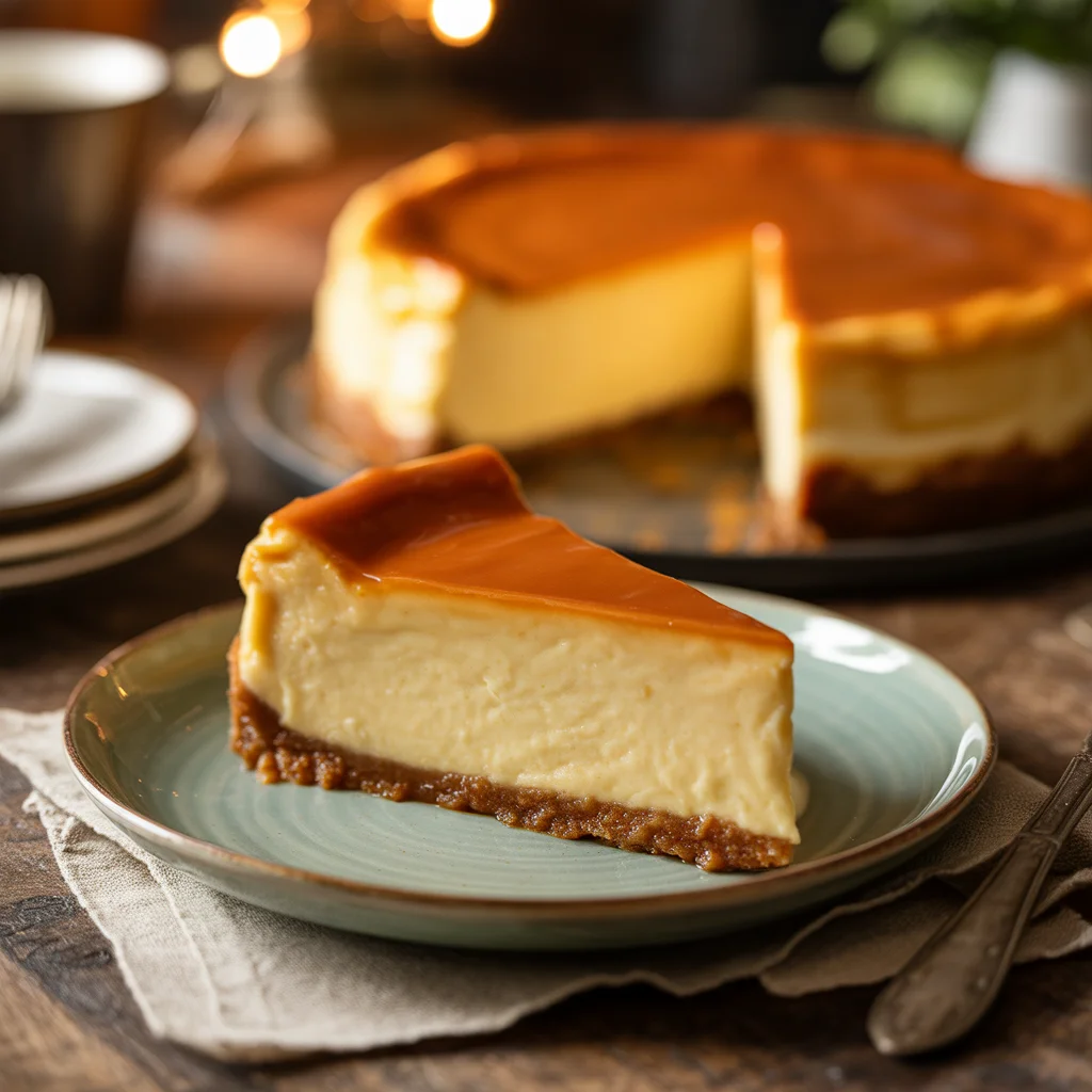 Filipino Crockpot Leche Flan Cheesecake