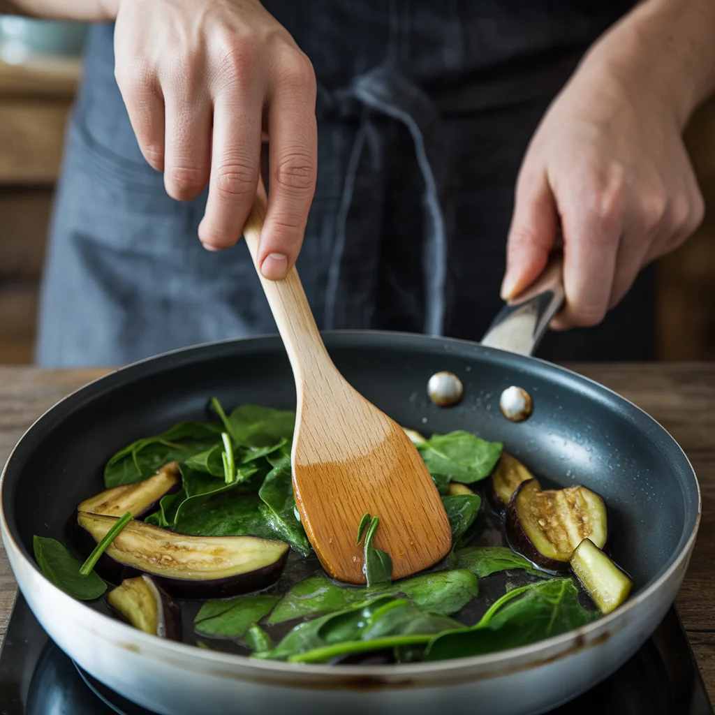 Filipino Crockpot Adobong Kangkong