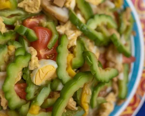 Read more about the article Healthy Ginisang Ampalaya with Egg Recipe (Sauteed Bitter Melon)