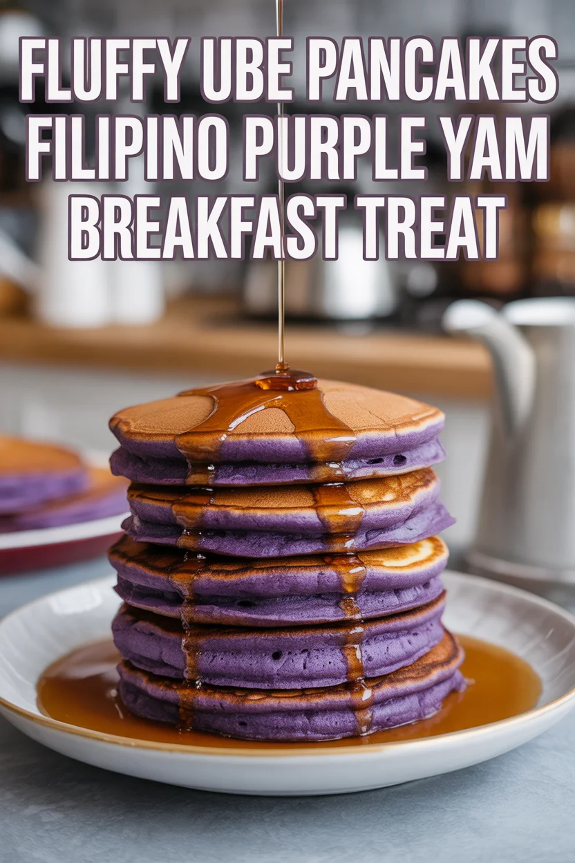 Fluffy Ube Pancakes – Filipino Purple Yam Breakfast Treat 4 Fluffy Ube Pancakes – Filipino Purple Yam Breakfast Treat