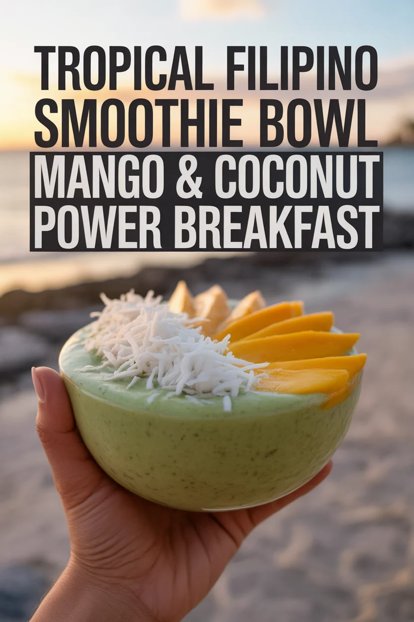 Tropical Filipino Smoothie Bowl – Mango & Coconut Power Breakfast 4 Tropical Smoothie Bowl