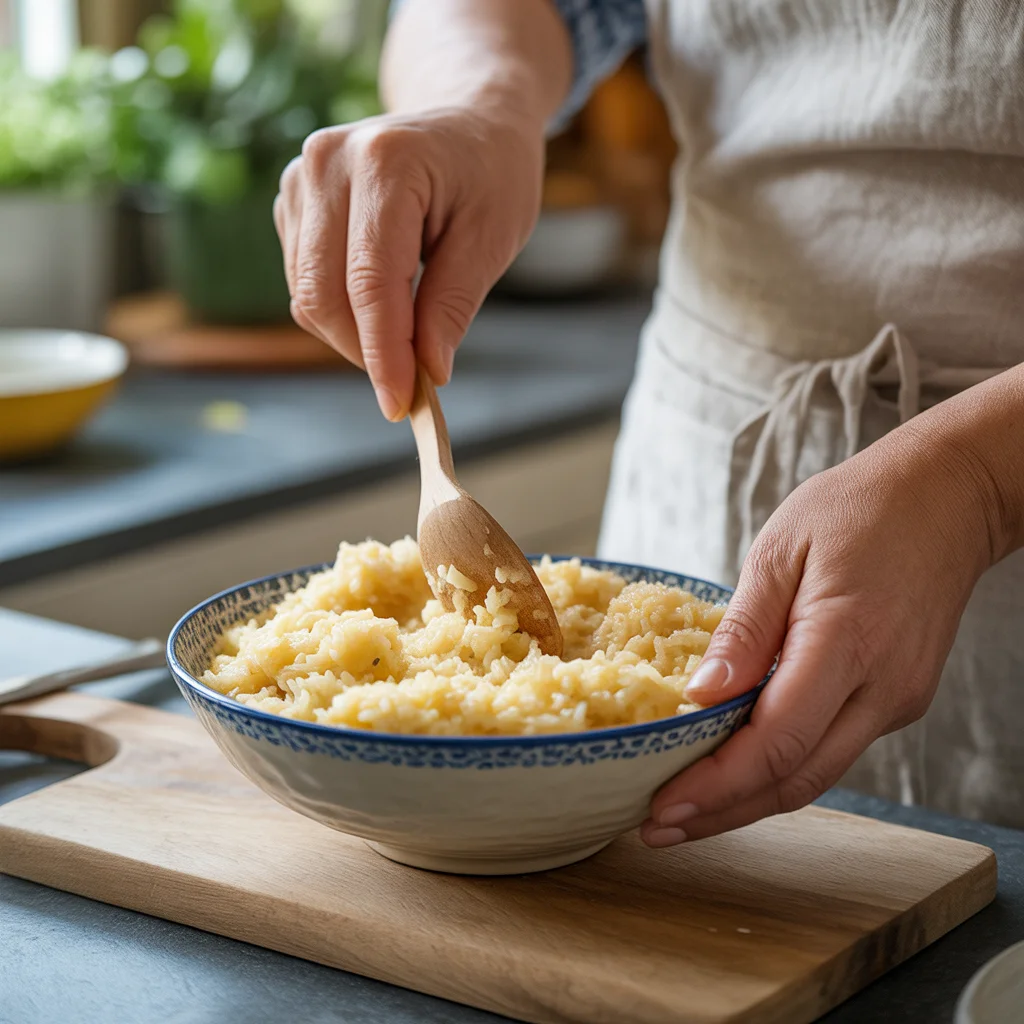 Garlic Rice Omelette