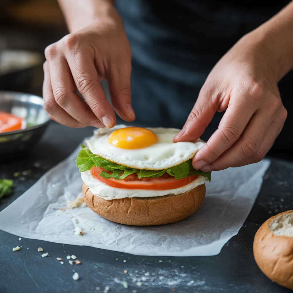 Pandesal Breakfast Sandwich – Filipino Bread with Egg & Cheese