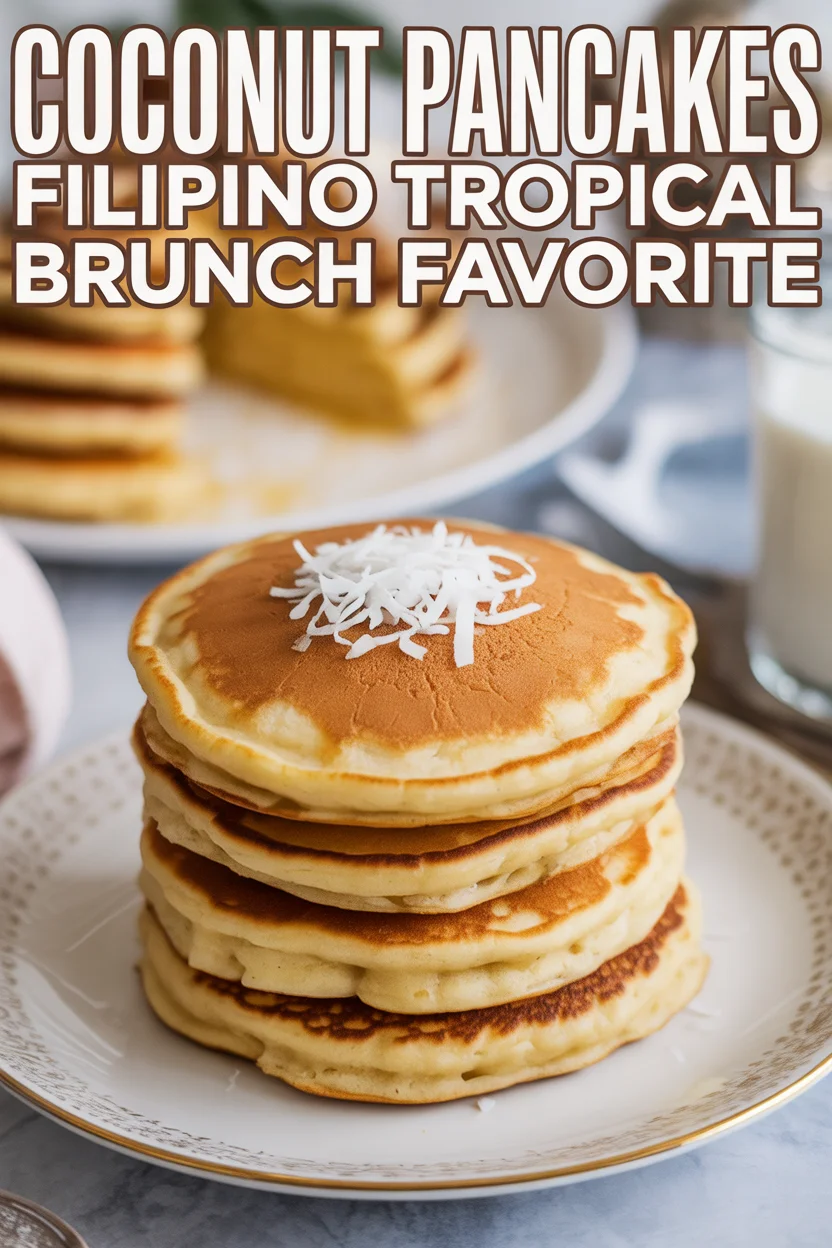 Coconut Pancakes – Filipino Tropical Brunch Favorite 4 Coconut Pancakes