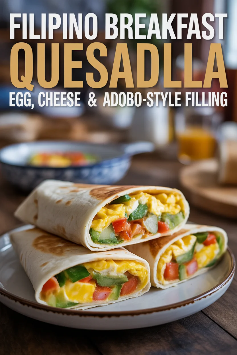 Filipino Breakfast Quesadilla