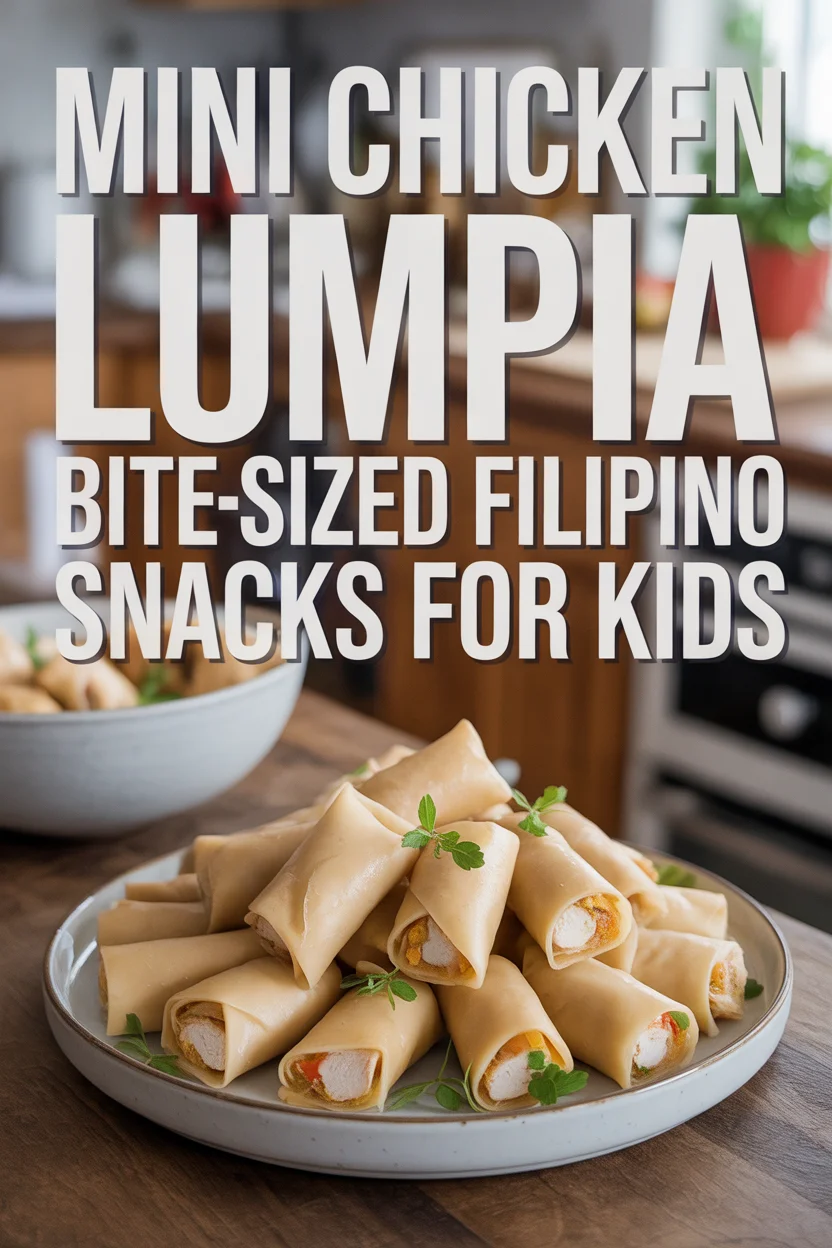 Mini Chicken Lumpia – Bite-Sized Filipino Snacks for Kids 5 Mini Lumpia Rolls