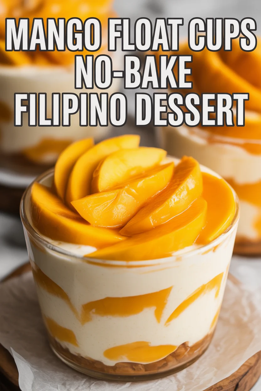 Mango Float Cups – No-Bake Filipino Dessert 5 Mango Float Cups