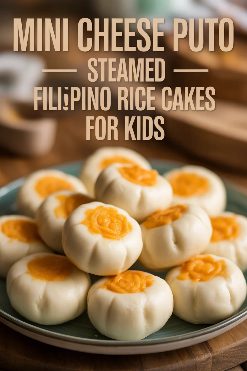Mini Cheese Puto – Steamed Filipino Rice Cakes for Kids 5 Cheese Puto Bites