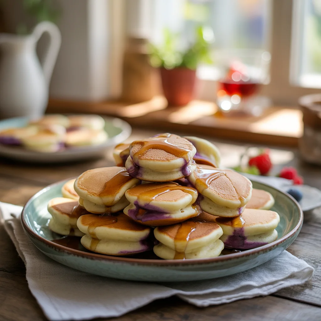 Mini Ube Pancake Bites – Sweet & Fun Filipino Breakfast