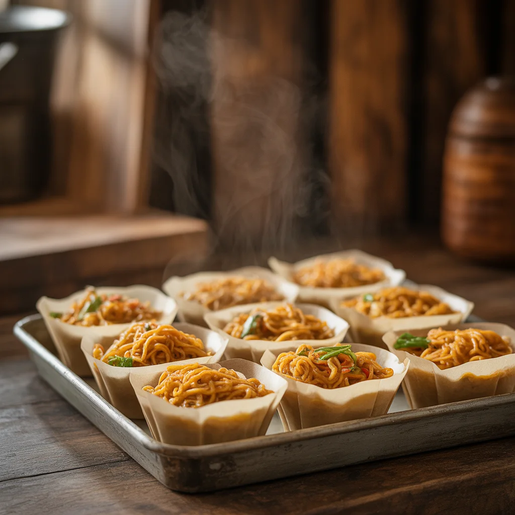 Mini Pancit Canton Cups – Bite-Sized Filipino Noodles