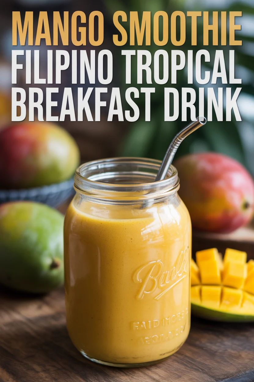 Mango Smoothie – Filipino Tropical Breakfast Drink 5 Mango Smoothie – Filipino Tropical Breakfast Drink