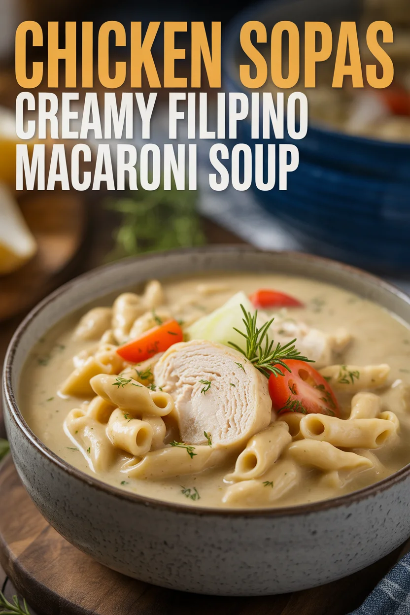 Chicken Sopas – Creamy Filipino Macaroni Soup