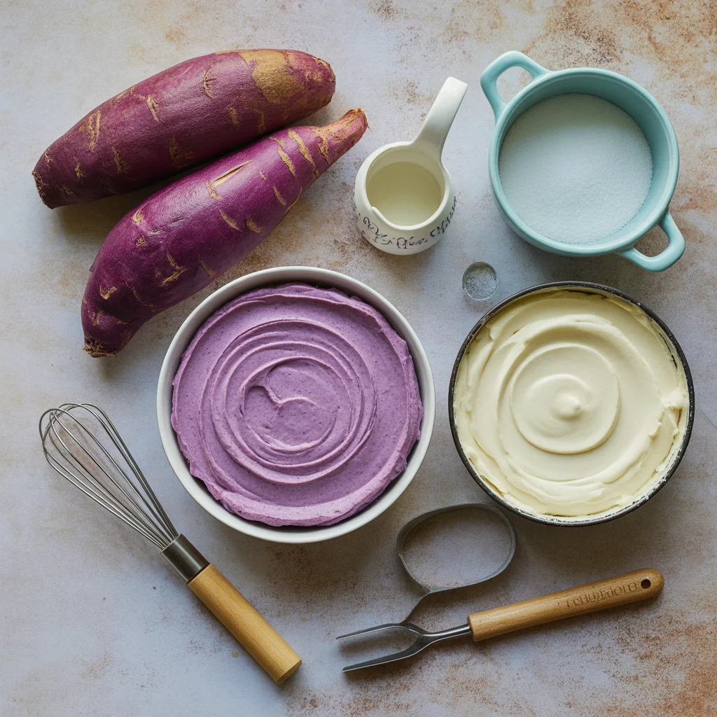 Ube Cheesecake Bars – Filipino Dessert for Kids