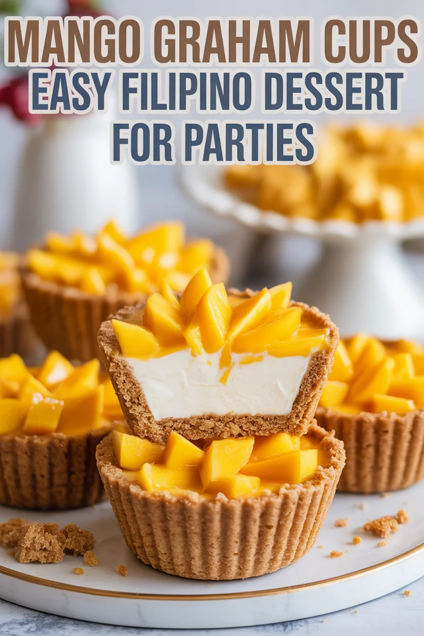 Mango Graham Cups – Easy Filipino Dessert for Parties