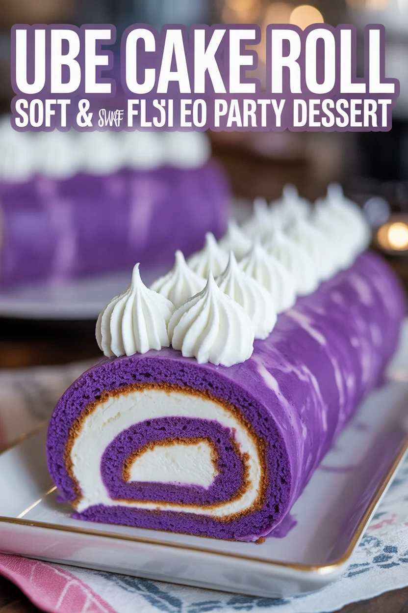 Ube Cake Roll – Soft & Sweet Filipino Party Dessert 4 Ube Cake Roll – Soft & Sweet Filipino Party Dessert