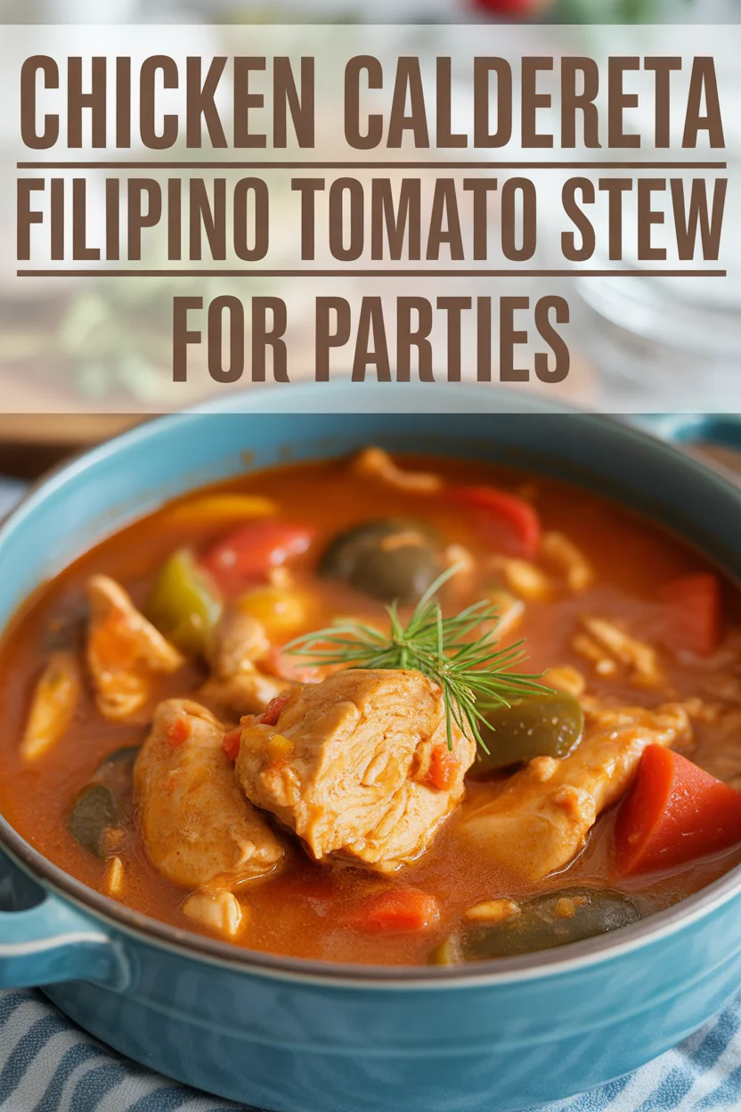 Chicken Caldereta – Filipino Tomato Stew for Parties 4 Chicken Caldereta