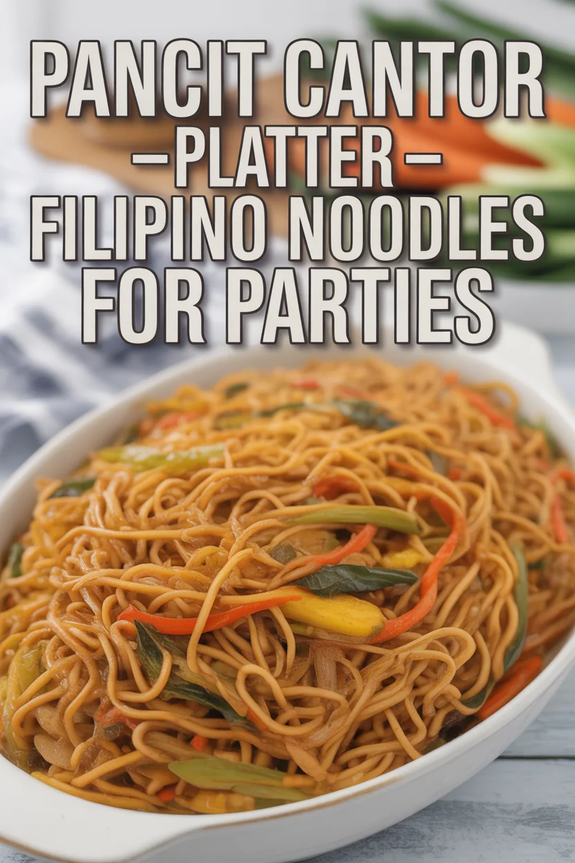 Pancit Canton Platter – Filipino Noodles for Parties 4 Pancit Canton Platter