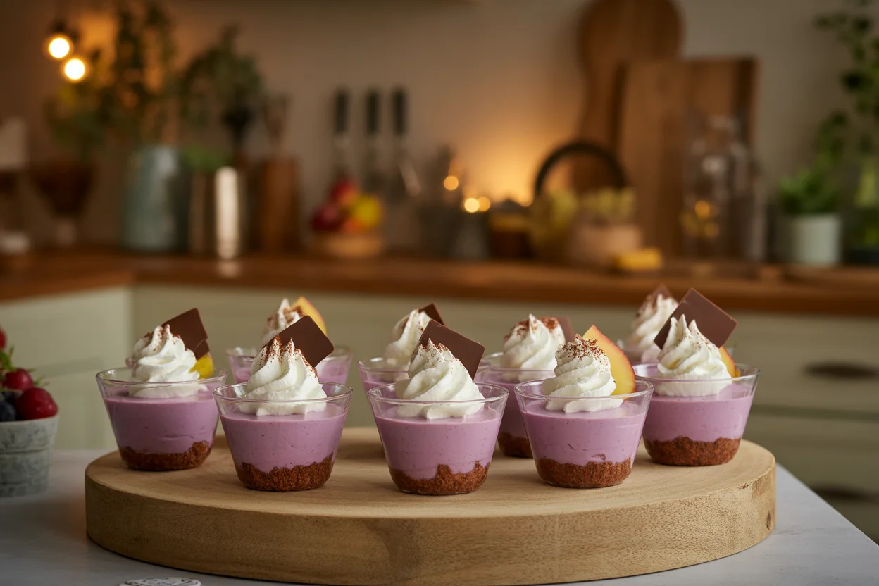 Ube Mousse Cups – Elegant Filipino Dessert