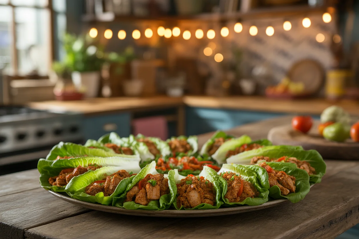 Chicken Sisig Lettuce Wraps – Filipino Fusion Party Appetizer