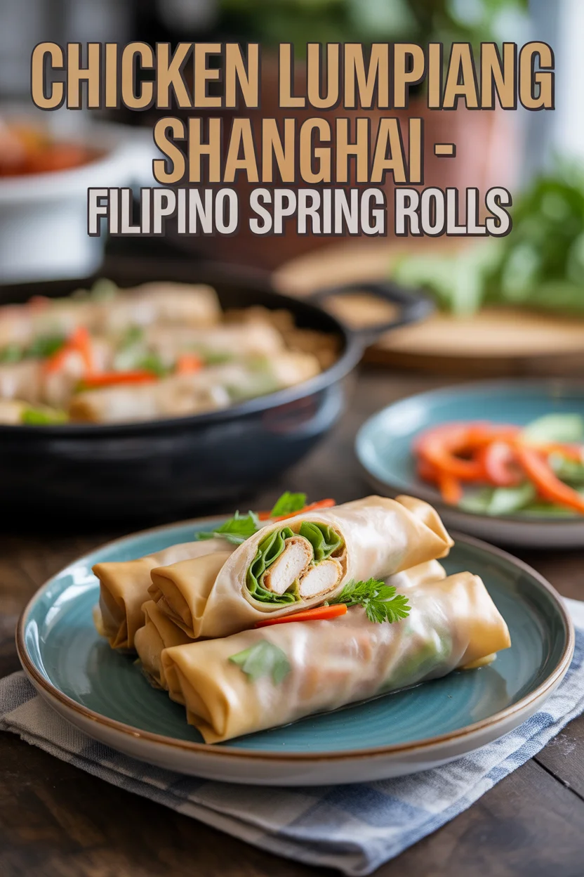 Chicken Lumpiang Shanghai – Filipino Spring Rolls 4 Chicken Lumpiang Shanghai