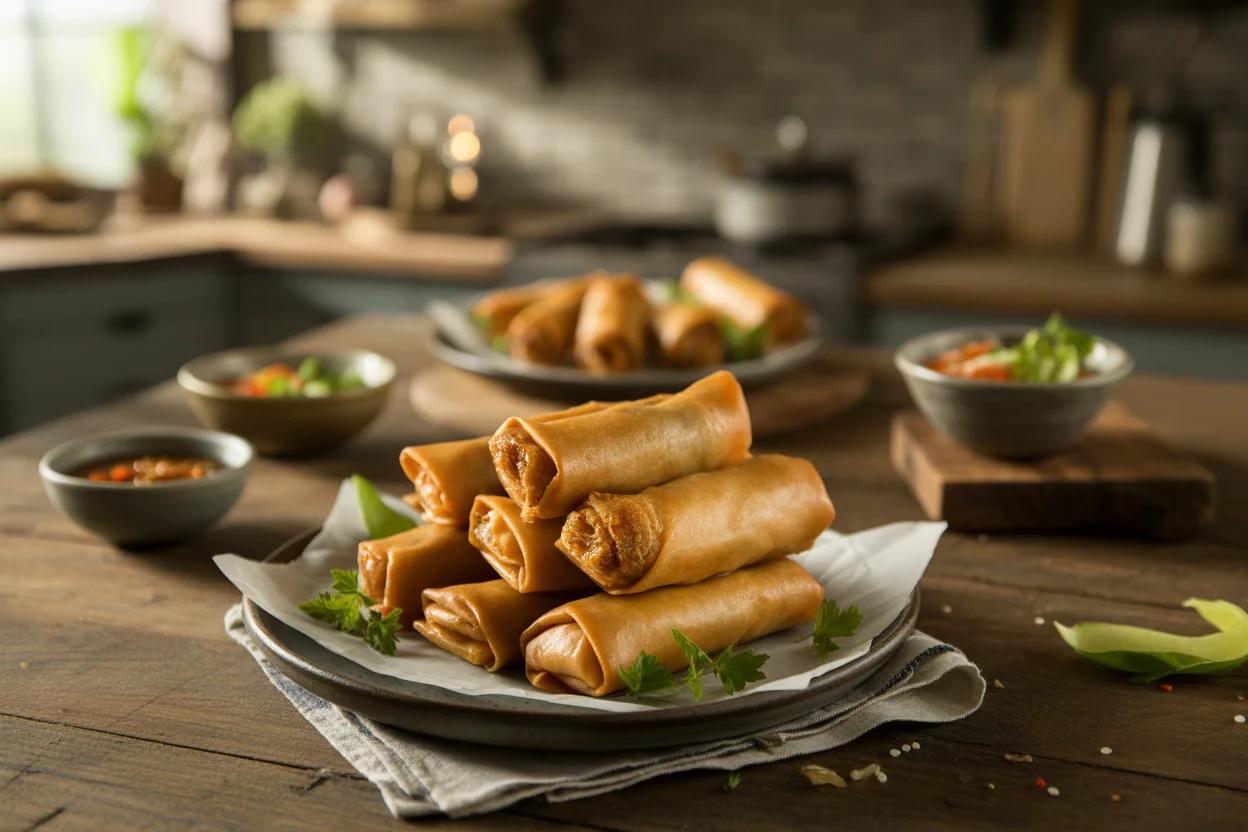 Chicken Lumpiang Shanghai – Filipino Spring Rolls