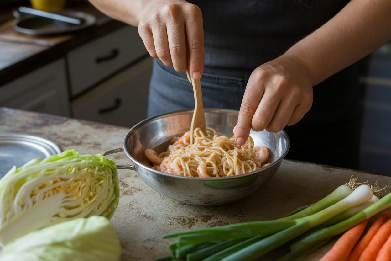 Mini Pancit Bihon Cups