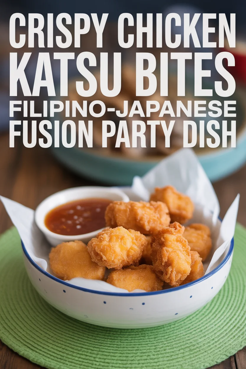 Crispy Chicken Katsu Bites – Filipino-Japanese Fusion Party Dish 4 Crispy Chicken Katsu Bites – Filipino-Japanese Fusion Party Dish