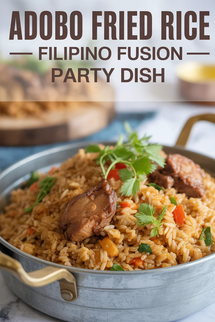 Adobo Fried Rice – Filipino Fusion Party Dish 4 Adobo Fried Rice