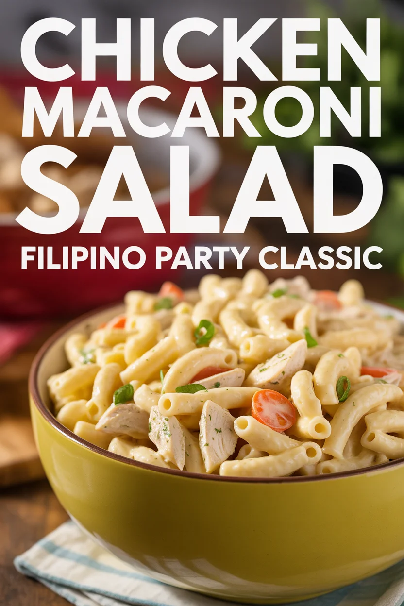 Chicken Macaroni Salad – Filipino Party Classic 4 Chicken Macaroni Salad