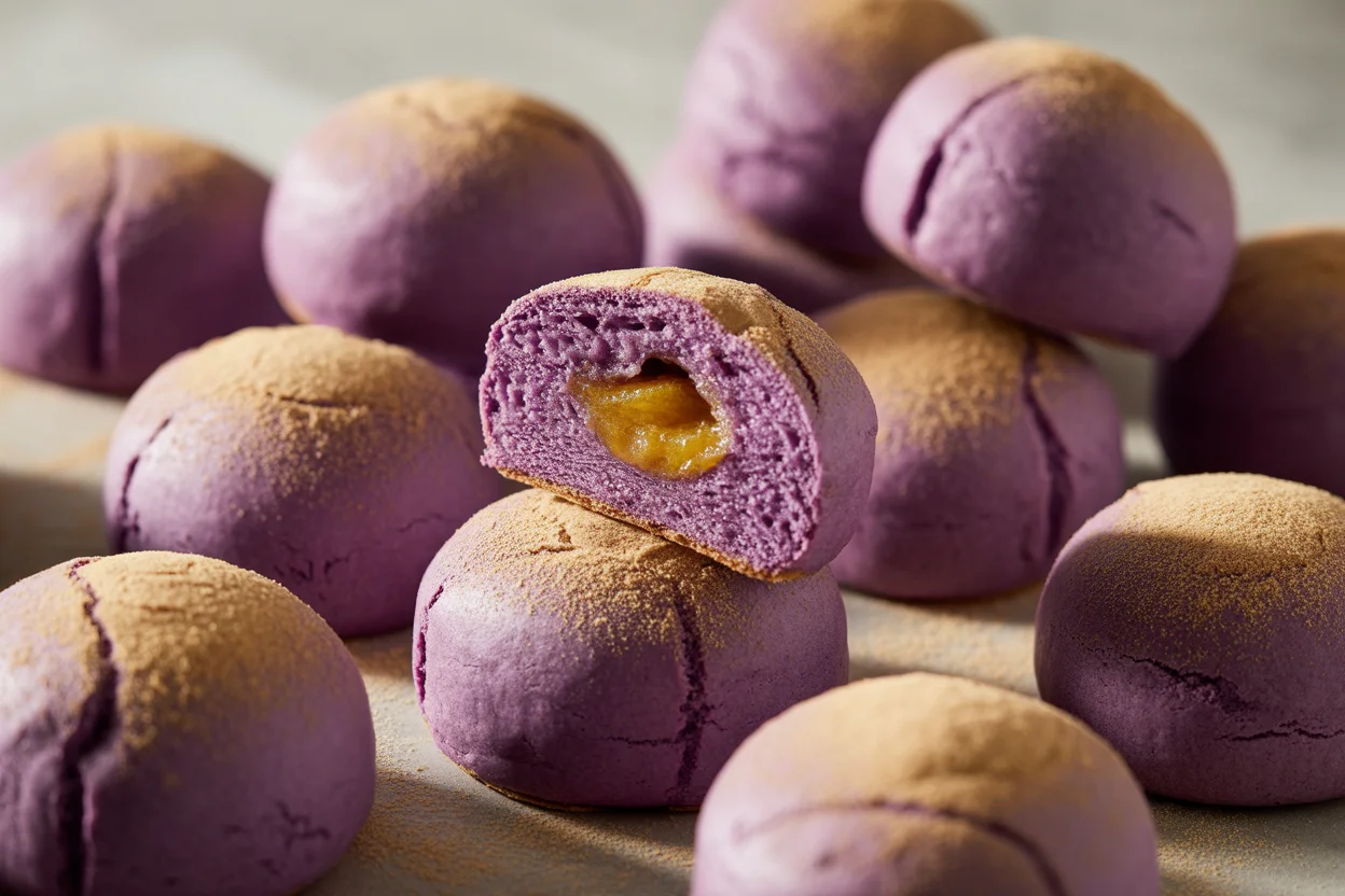 Ube Cheese Pandesal Bites