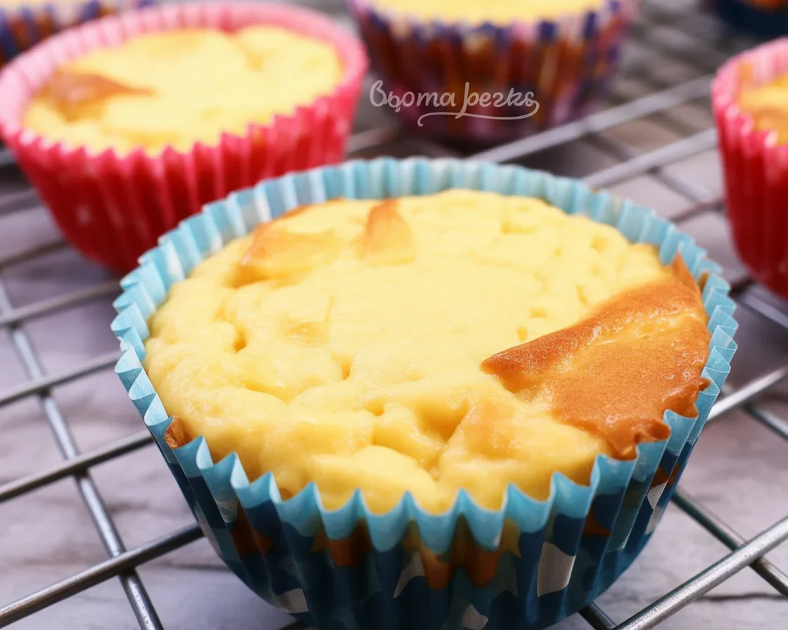 Delicious and chewy Cassava Cake Bites topped with coconut milk custard.