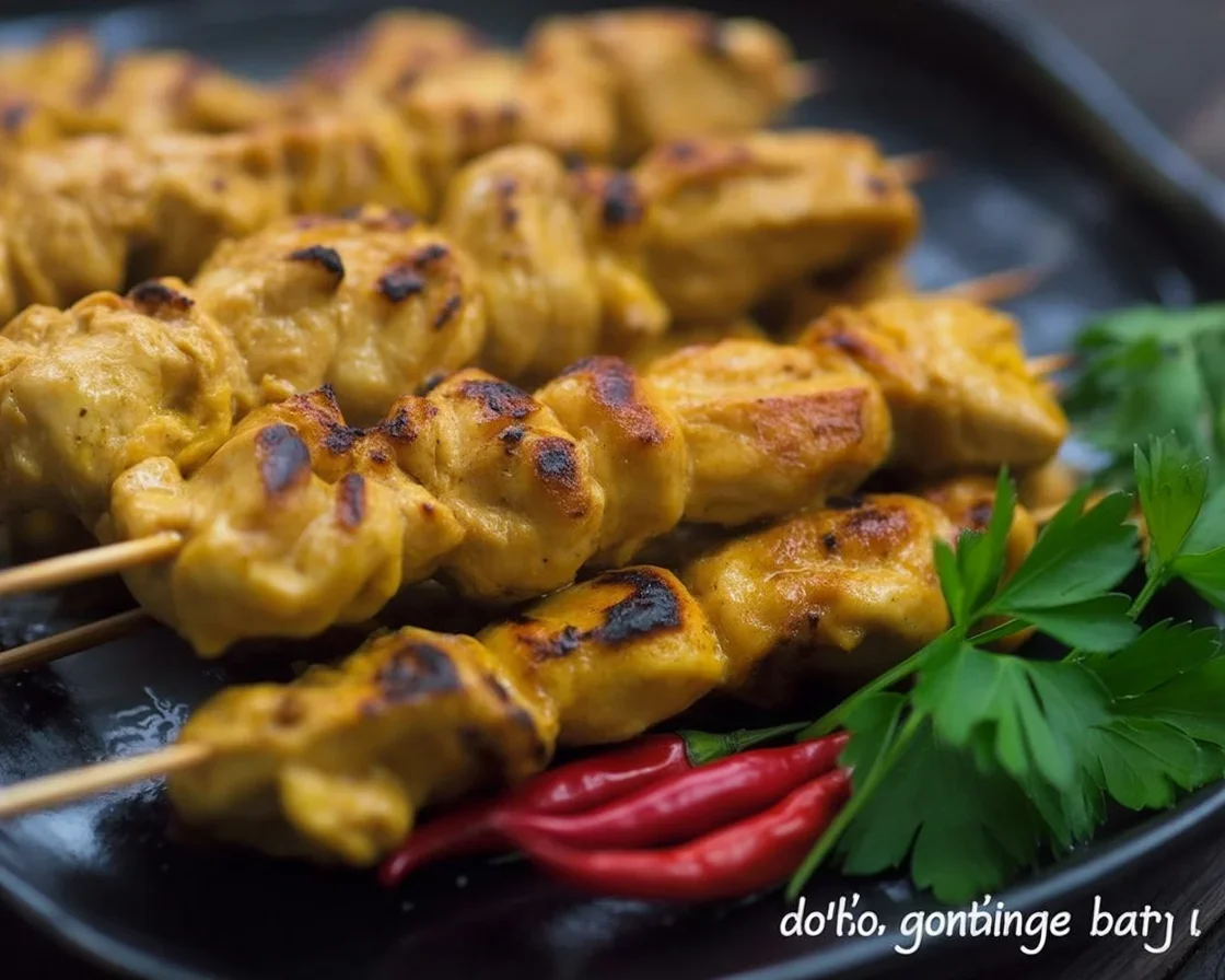 Chicken Inasal Skewers - grilled Filipino BBQ with citrusy flavors