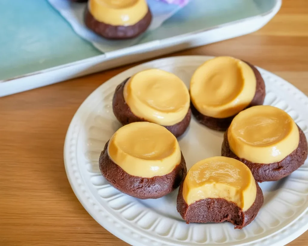Delicious Chocolate Puto, a sweet Filipino steamed cake made with cocoa and flour.