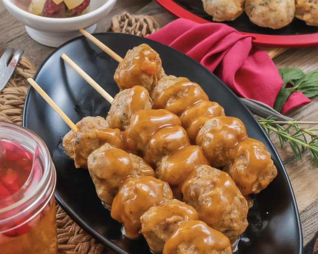 Delicious homemade Fish Balls Filipino Style served with spicy fish ball sauce.