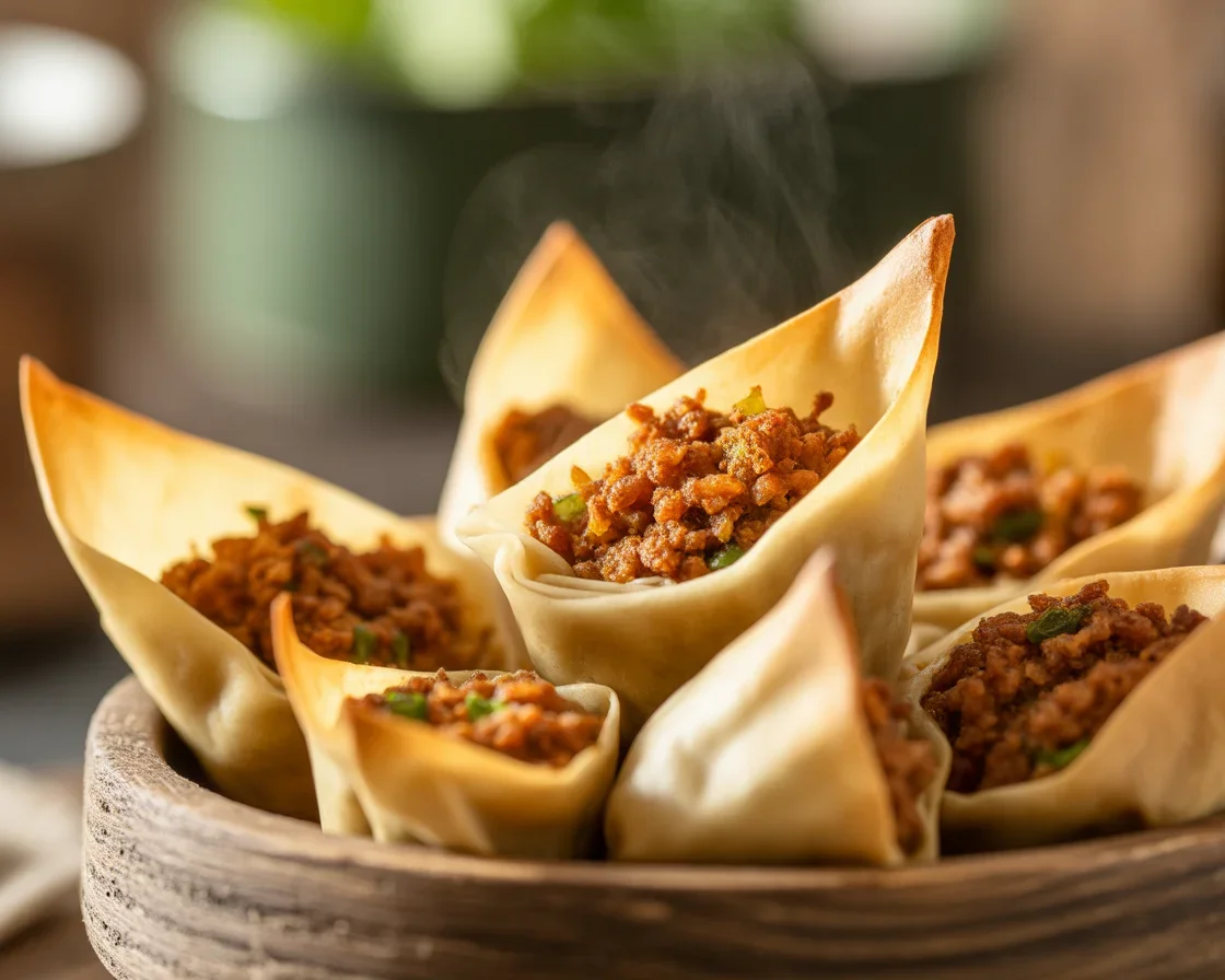 Delicious Lumpia Cups served as a quick and easy Filipino-inspired appetizer.