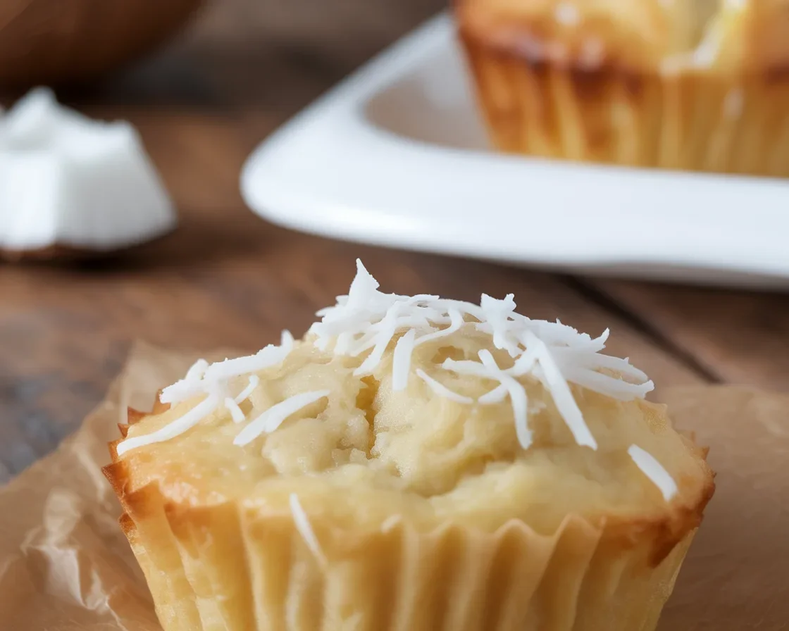 Delicious Bibingka Muffin Snacks made with rice flour and coconut milk.